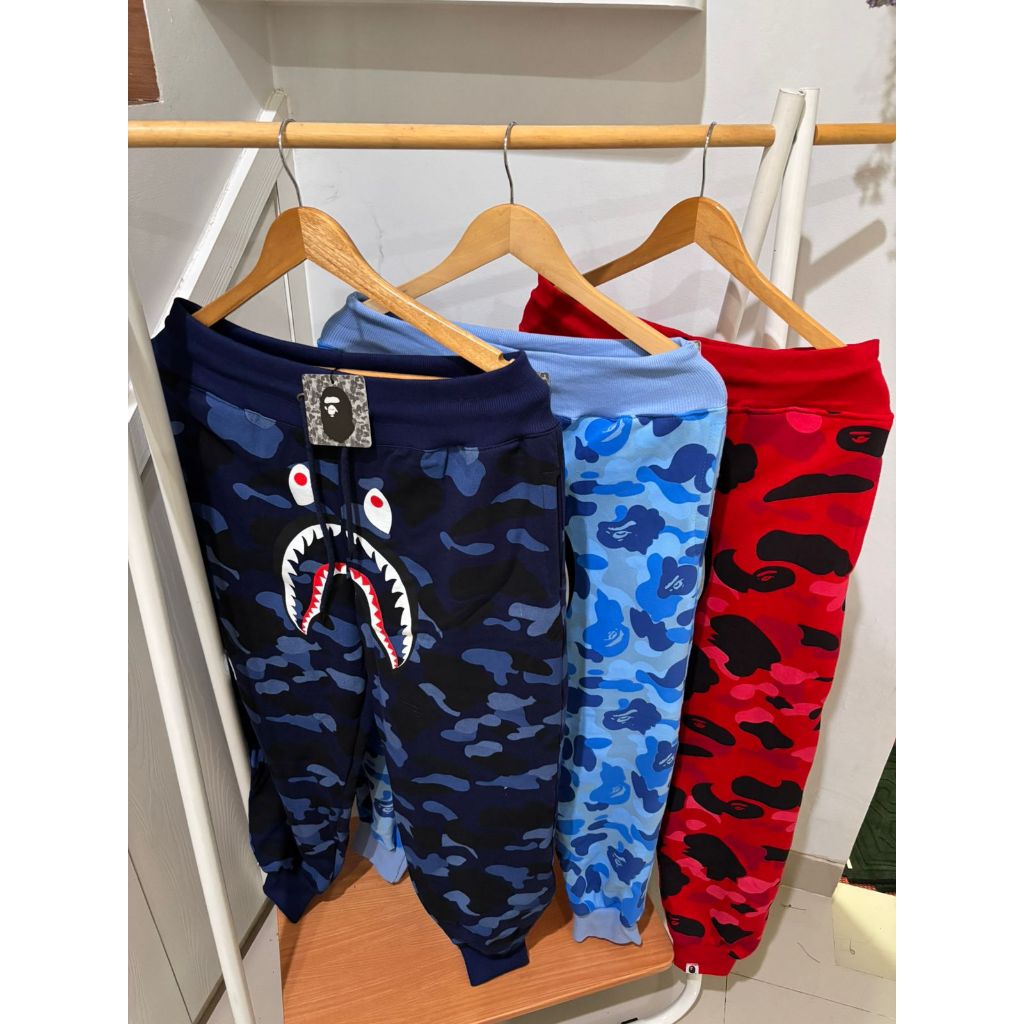 CELANA PANJANG JOGGER PANTS BAPE SHARK FULLTAG TERLARIS