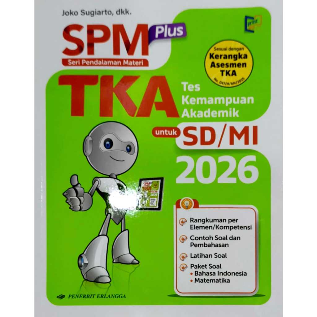 BUKU SOAL UJIAN SPM PLUS TKA SD/MI KELAS 6 KUMER ERLANGGA