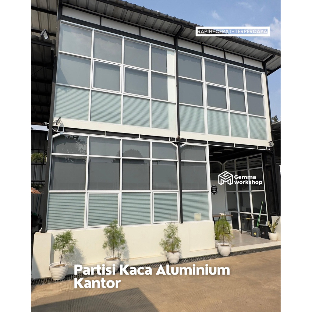partisi kaca aluminium