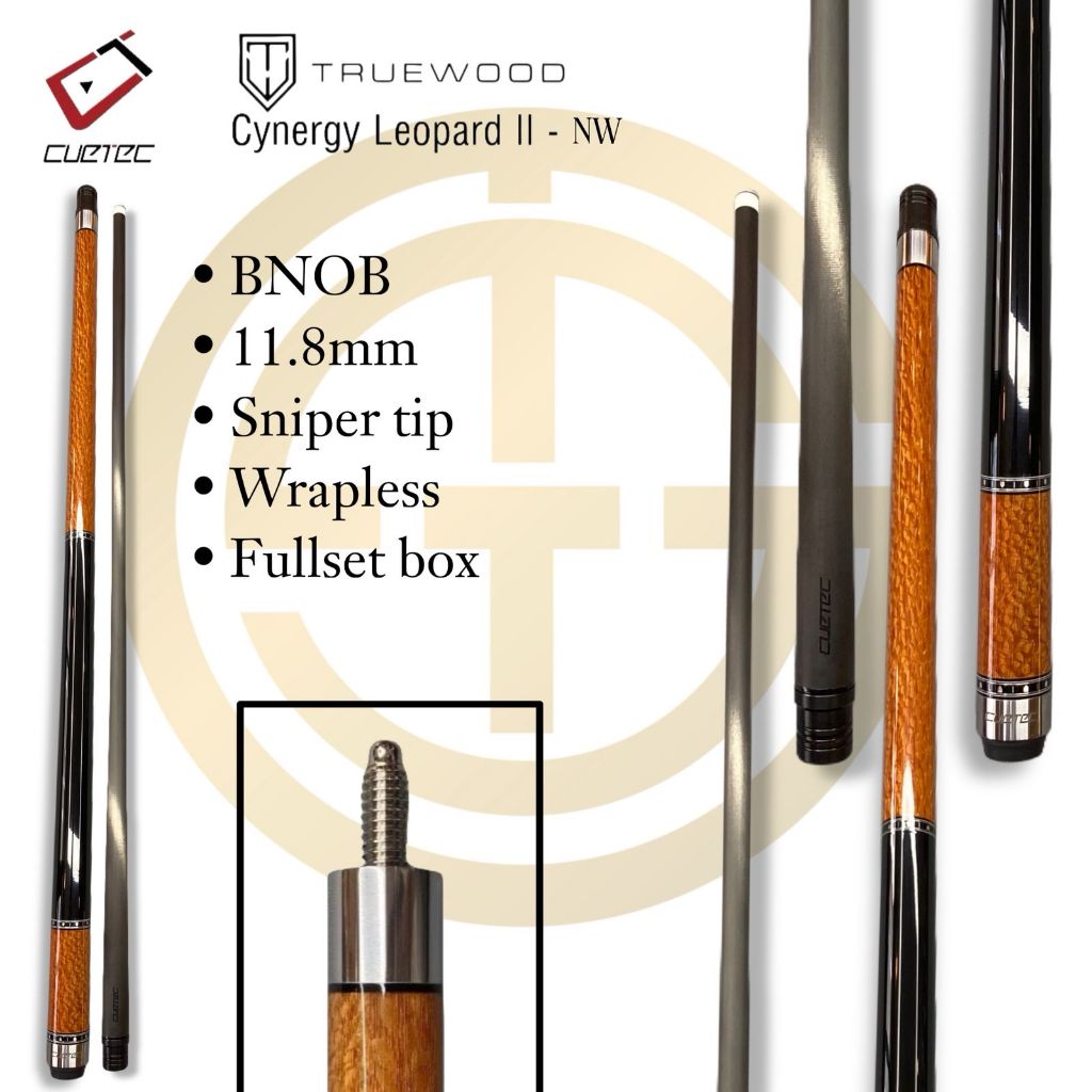 Cuetec Cynergy Truewood Leopard II - 11.8 NW / wrapless