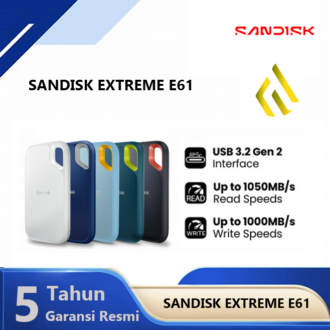 SSD Sandisk Extreme E61 V2 2TB - SSD Portable USB C