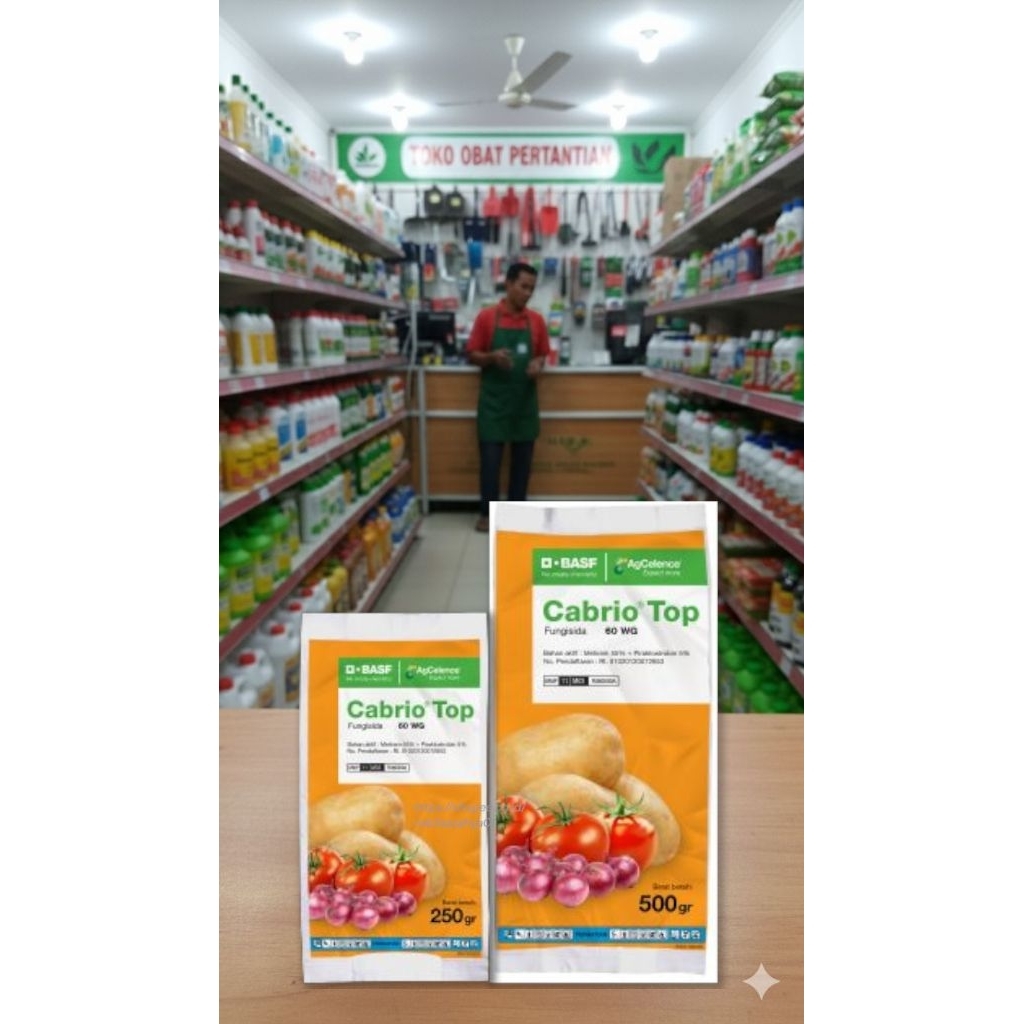 Fungisida Cabrio Top 60 WG 250Gram 500Gram Cabrio cair 100ml