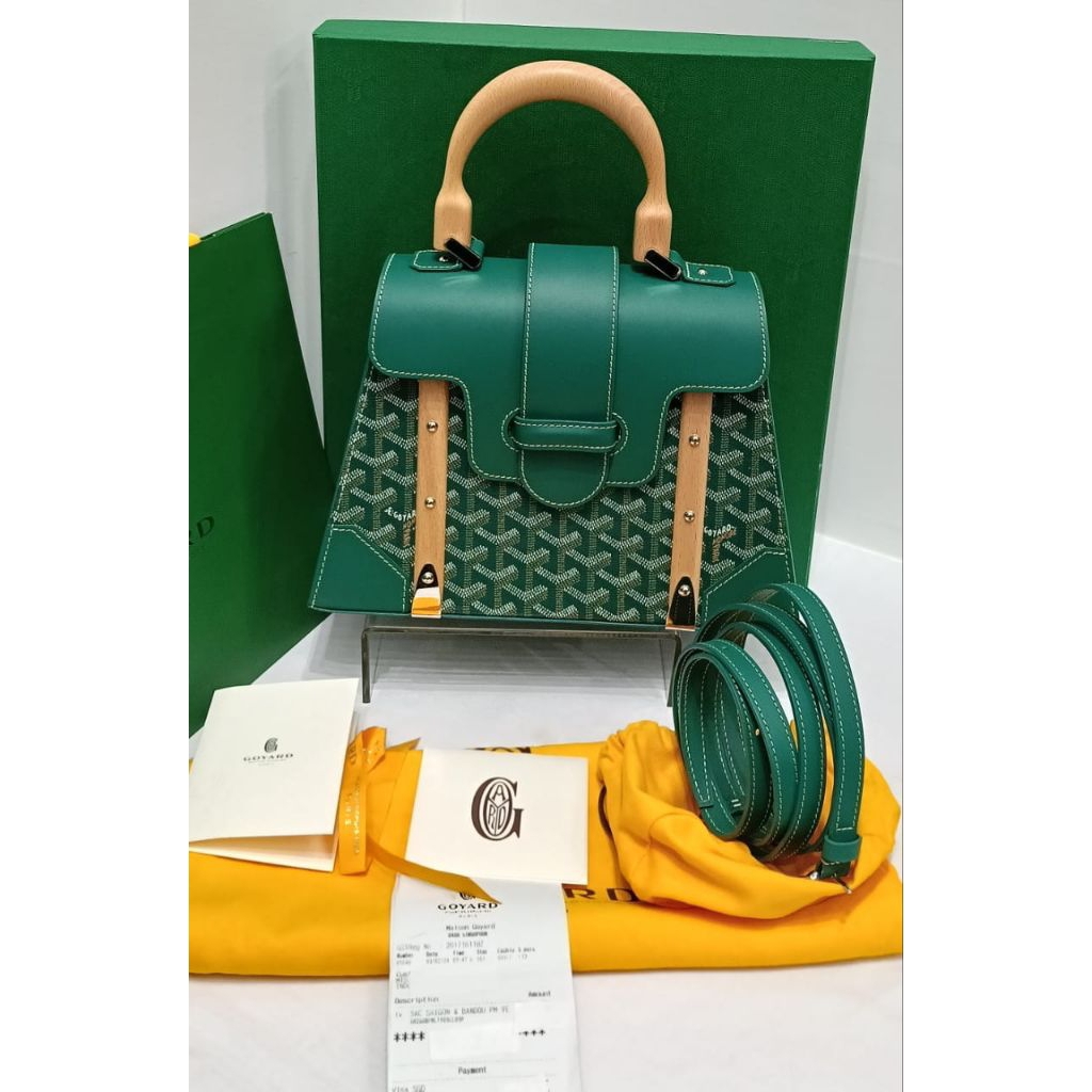 Gyrd Green Saigon *PM* Structured Shoulder Bag Top Handle Phw *2024*