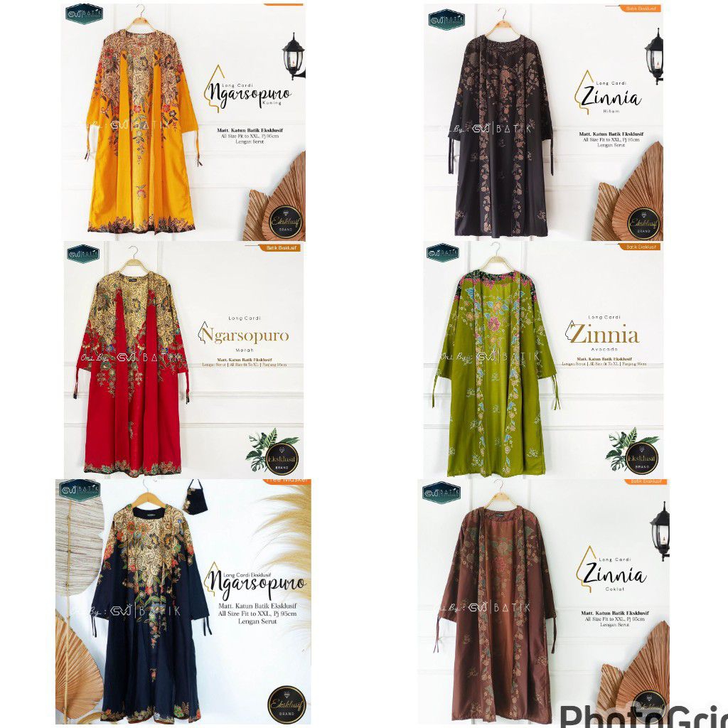 VEST Outer Batik Fashion Wanita Modern / LongCardi UnggulJaya