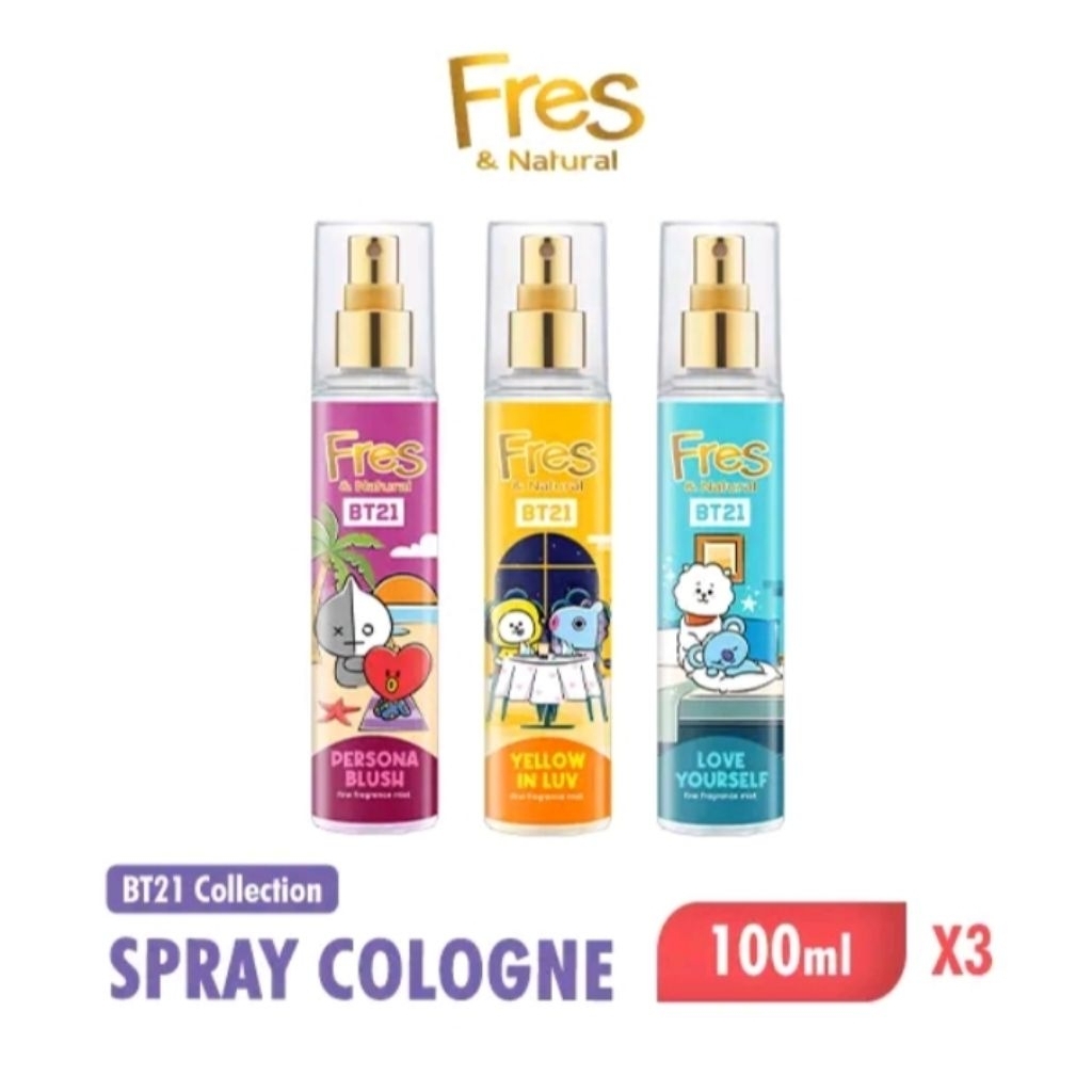 FRES & NATURAL Parfume Cologne / Moisturizer Tubuh Fres