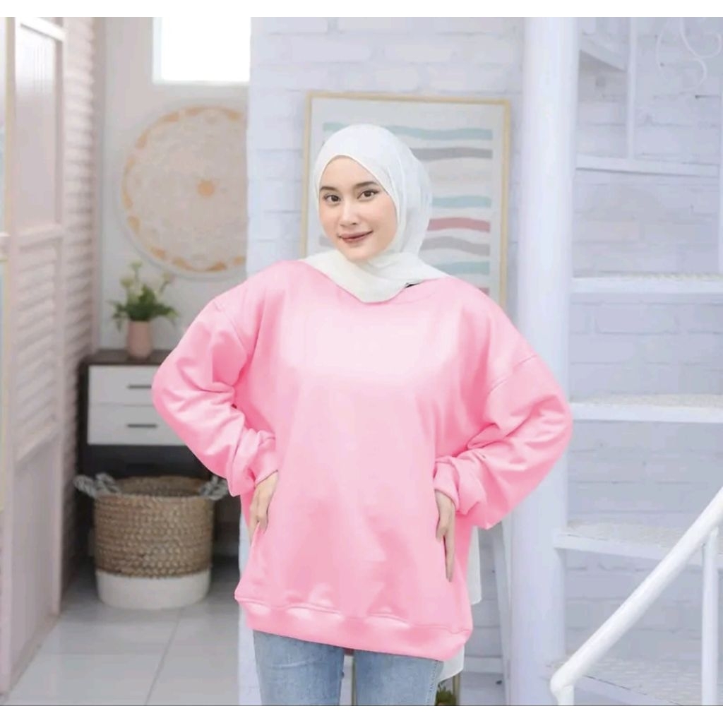 Sweater sweter Crewneck polos terbaru size L.XL.XXL Distro