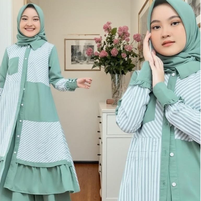 Gamis Anak Usia 7-12 Tahun Ashley kids Model Gamis Anak Terbaru 2021 Kekinian