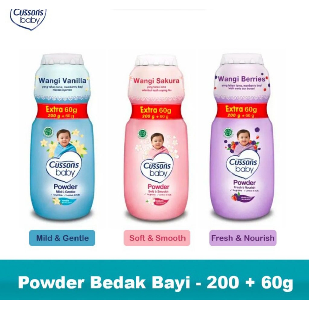 Cussons Bedak Bayi 200gr+60gr