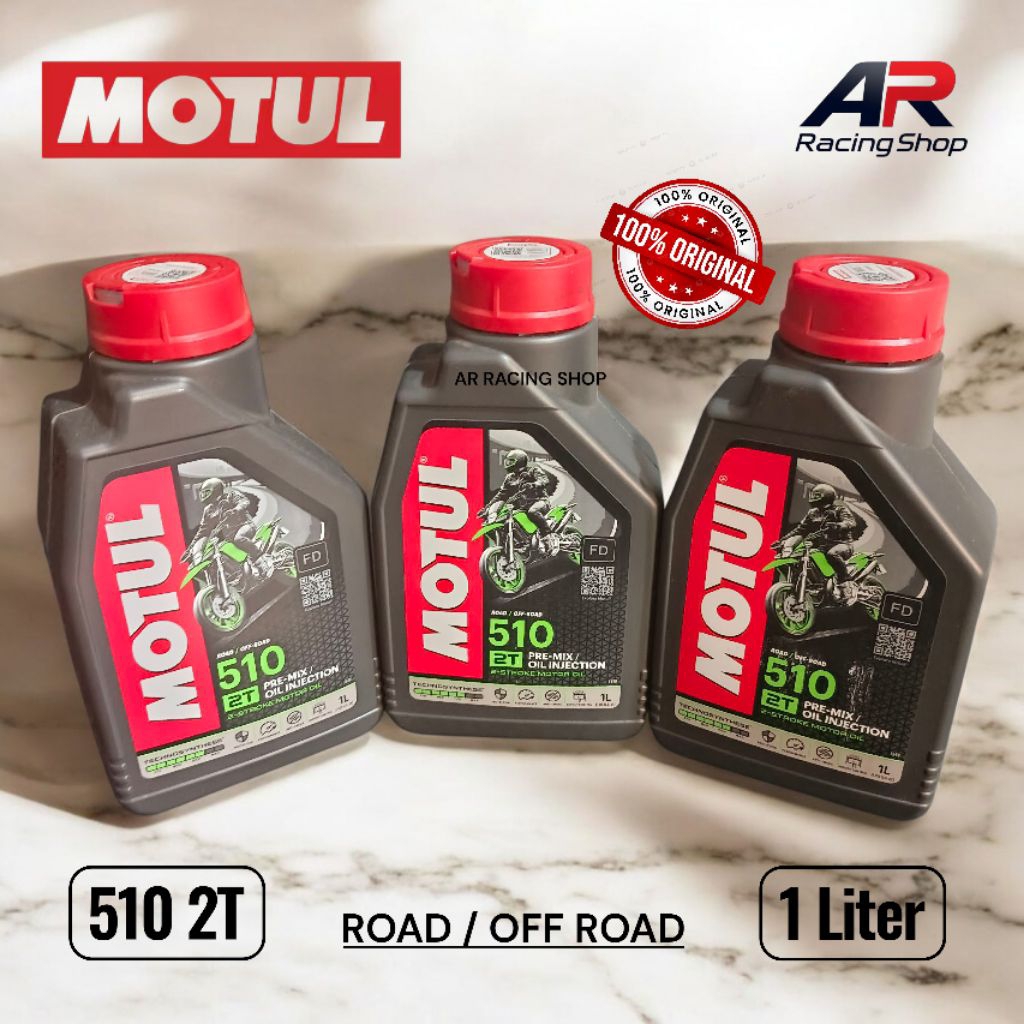 OLI SAMPING MOTUL 510 ROAD / OFF ROAD 1 LITER 2T 2TAK TECHNOSYNTHESE ORI ORIGINAL MOTUL