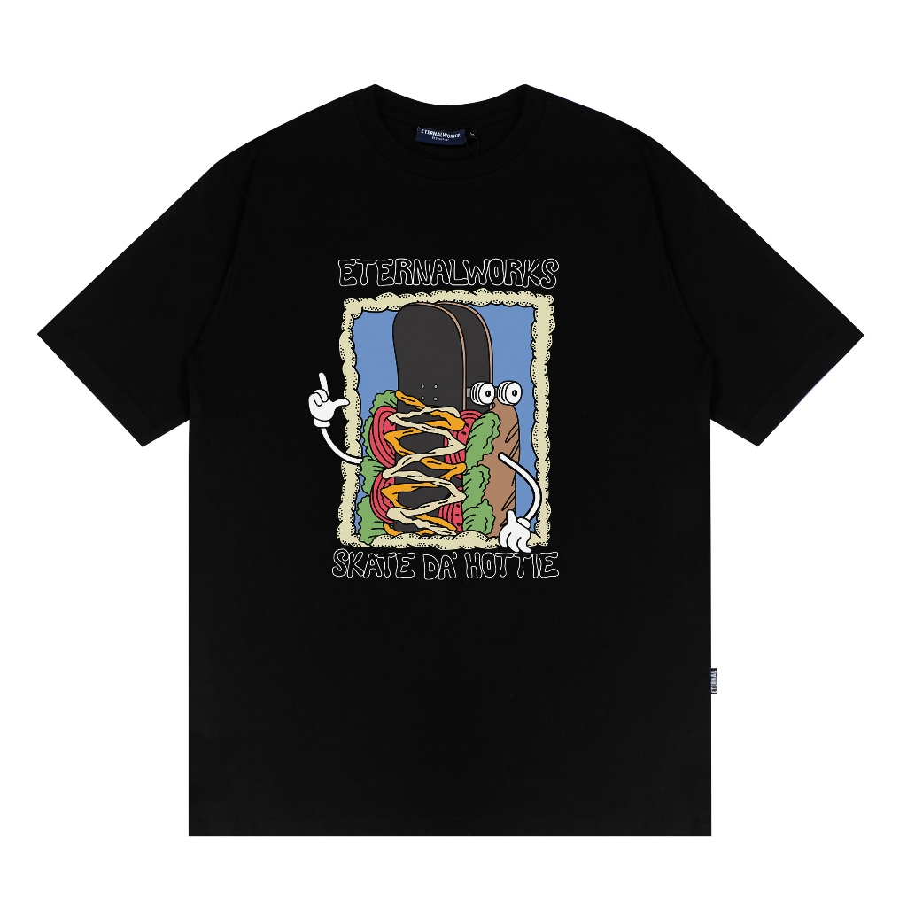 ETERNALWORKS - T-shirt Skate Black