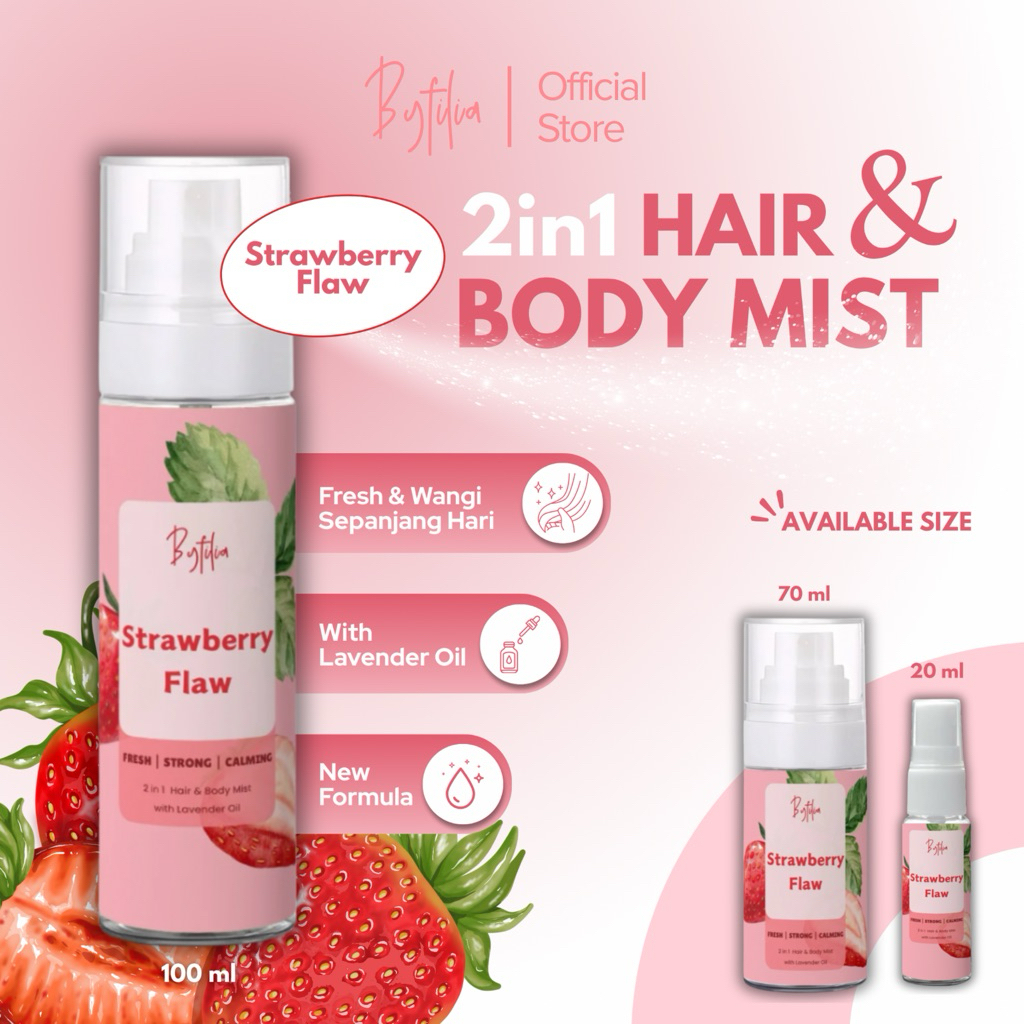 BYFILIA — STRAWBERRY FLAW 2in1 Hair and Body Mist Parfum Hairmist Bodymist