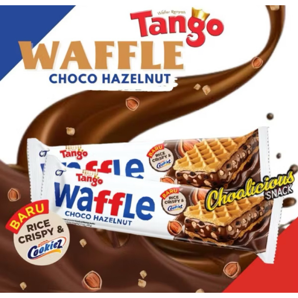 Tango WAFFLE CHOCO HAZELNUT isi 12|Tango waffle|snack grosir murah|agen snack