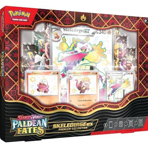 POKEMON TCG: Scarlet and Violet: PALDEAN Fates: POKEMON EX Premium Collection - Shiny Fuecoco