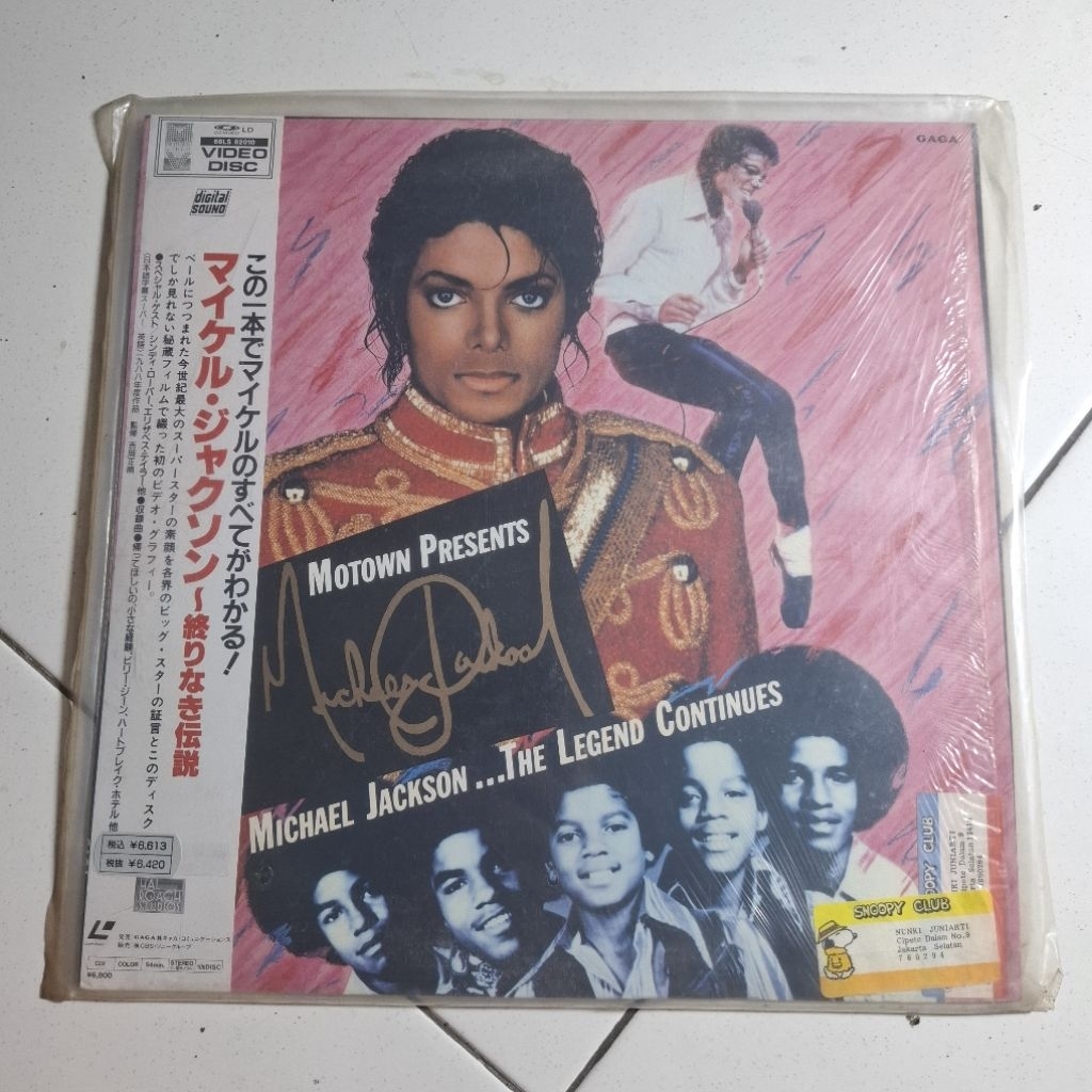 Laserdisc Musik Michael Jackson - The Legend Continues Second