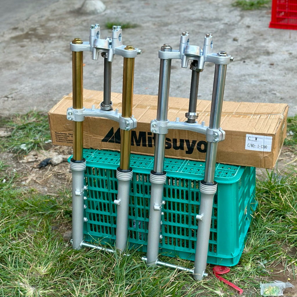 SHOCK SKOK DEPAN NINJA RR AS GOLD DAN AS CROM SET PNP HONDA CB GL MP TIGER