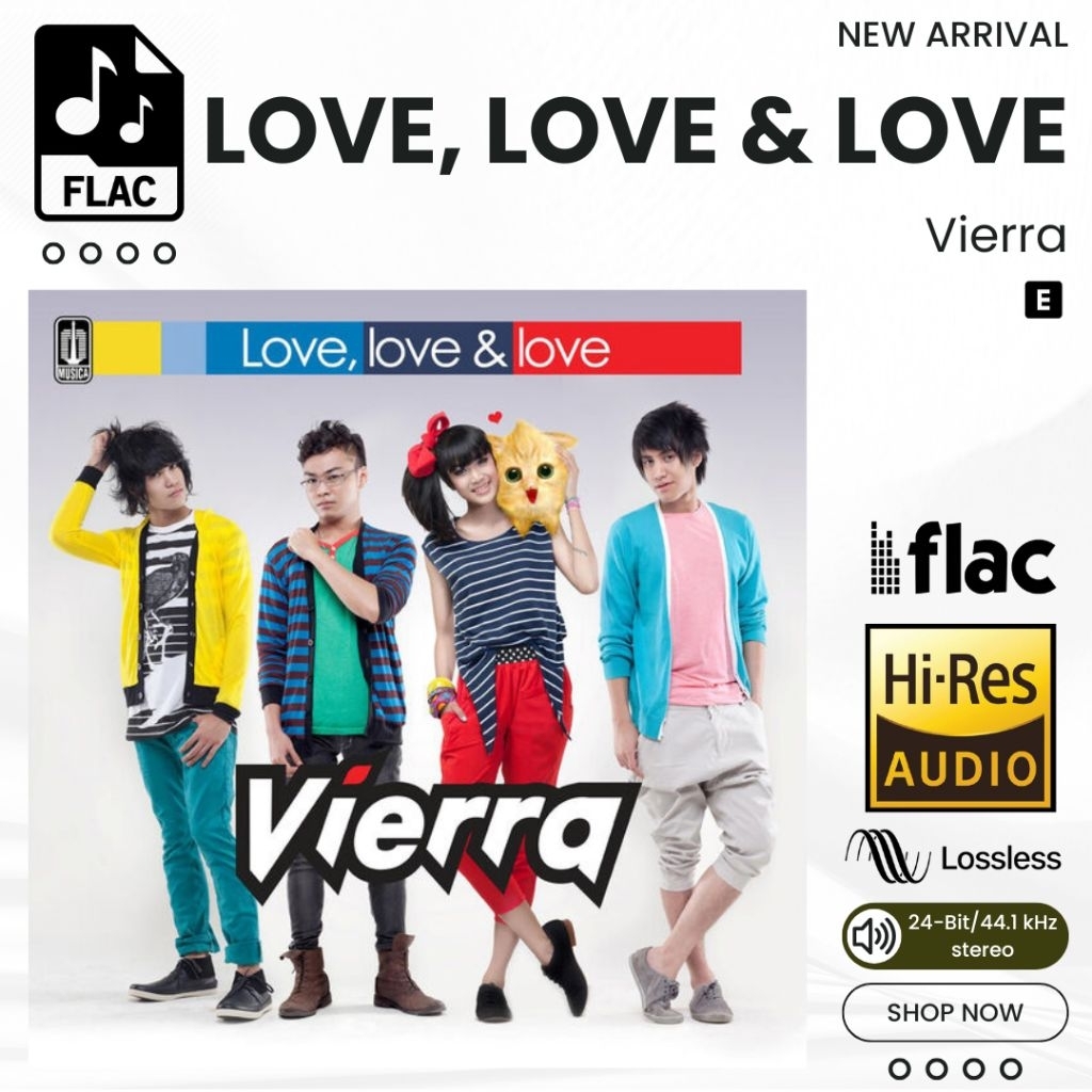 Love, Love & Love Vierra Album Lagu FLAC Hi-Res Lossless 24bit 44.1khz