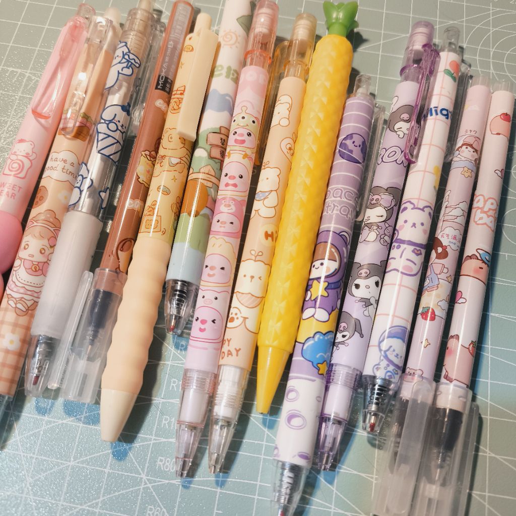 Pulpen & pensil mekanik lucu imut cute aesthetic