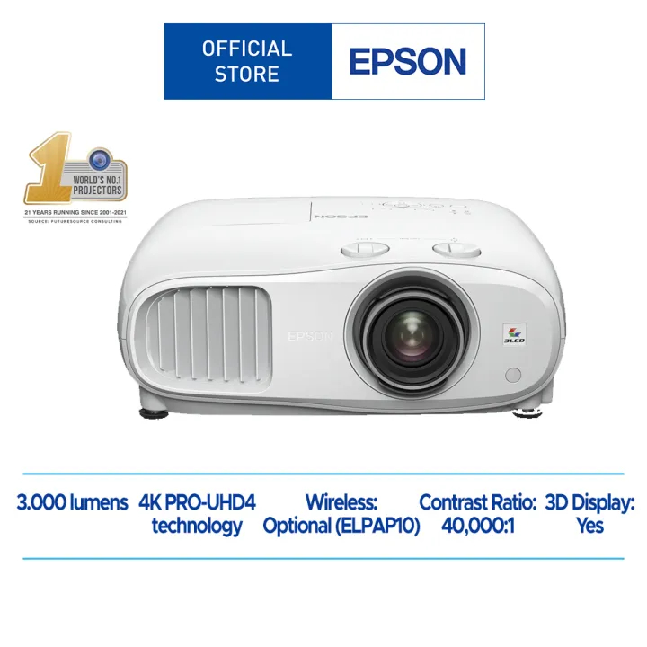 Projector Epson EH TW7000 4K PRO UHD 3 LCD 3000 LUMENS