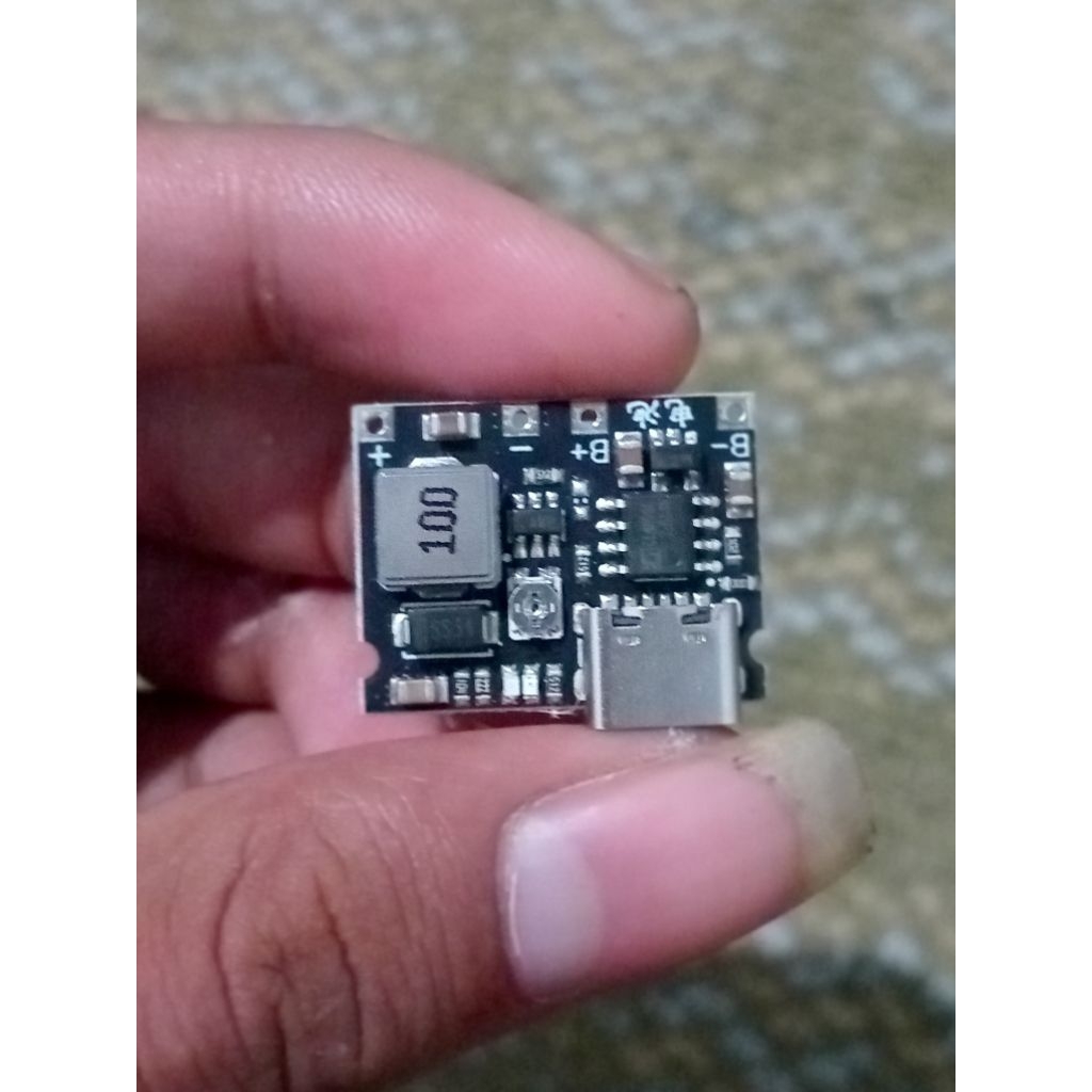 modul step up step up dc to dc Step Up + charger Baterai TypeC