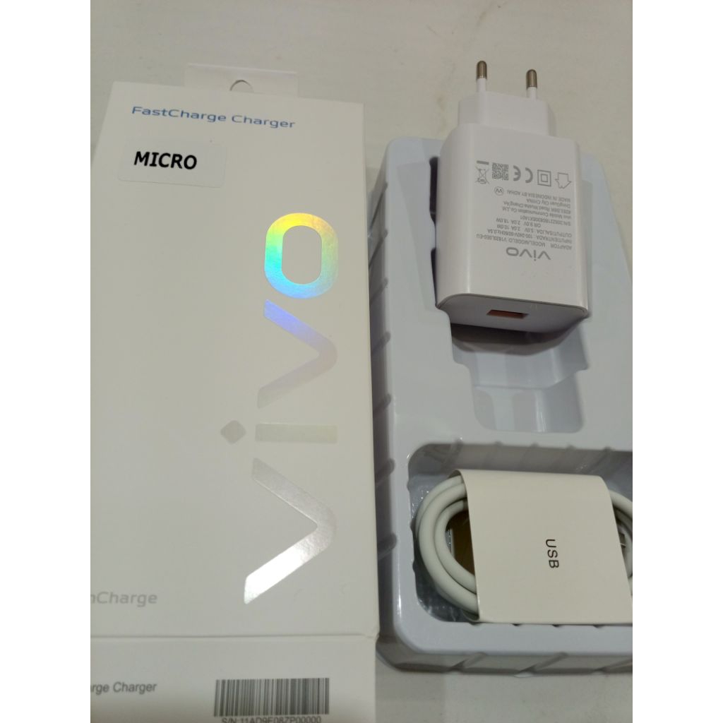 TC Vivo Micro Charger Casan Vivo Y12 Y12i Y12s Y15 Y15s  TC Vivo Y17 Y19 Fast Charging Micro USB Cab