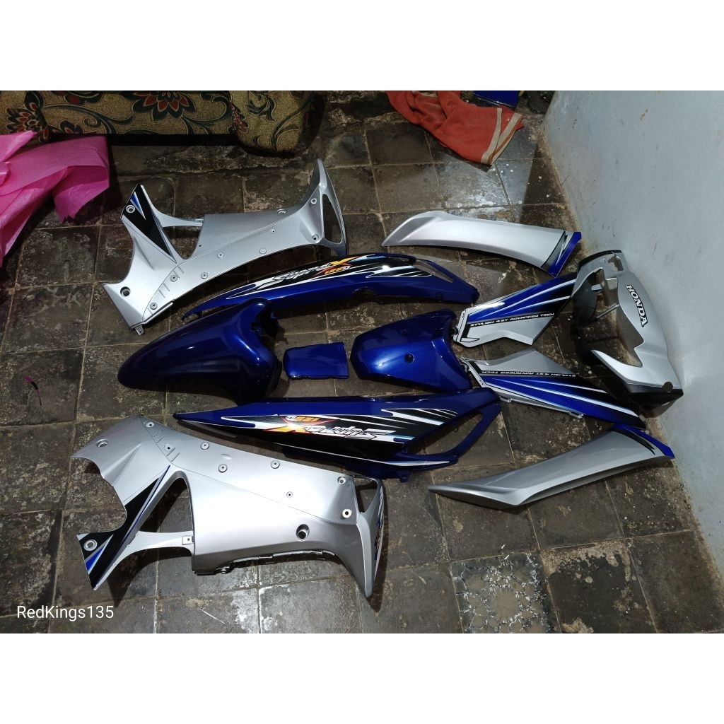 body set bodi set halus supra x 125 silver body set halus honda supra x 125 lama silver