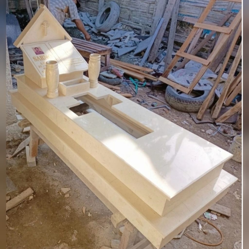 Kijing Makam Kristen Marmer Kwalitas Terbaik ( bisa custom )