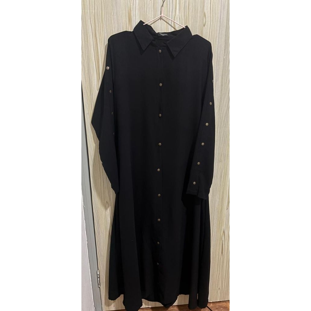 abaya bonavista warna hitam preloved use good