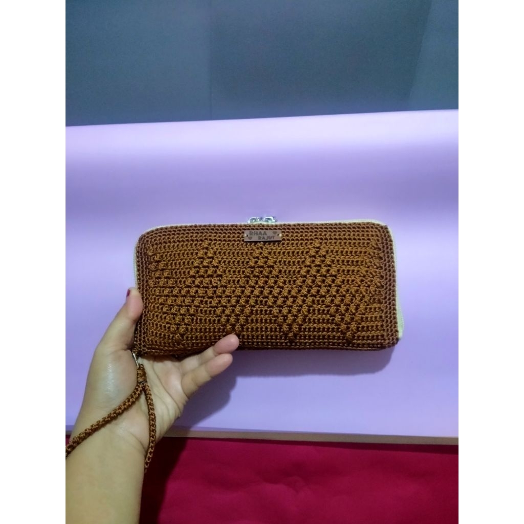 dompet rajut/dompet wanita/dompet hp/dompet rajut handmade