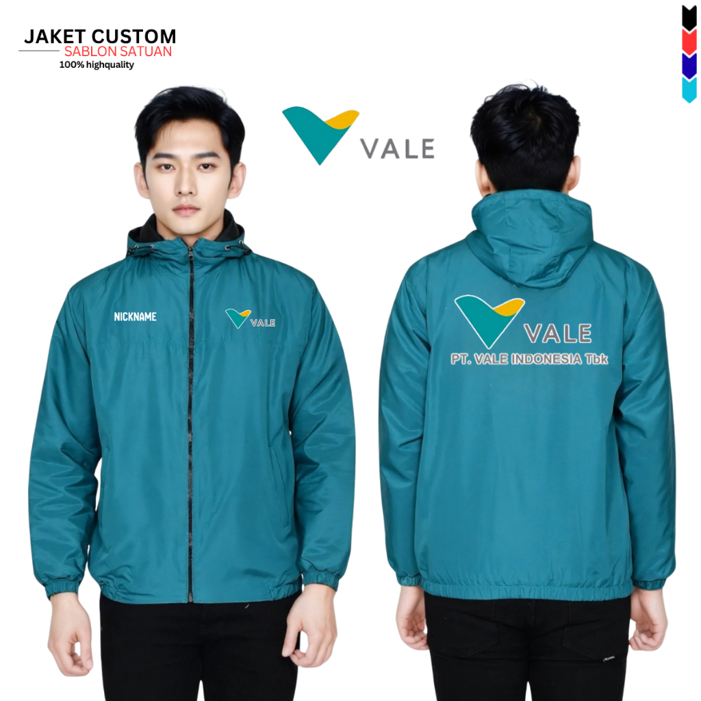 Jaket Custom Perusahaan Tambang Nikel Satuan | Jaket Pt Vale Indonesia | Jaket Kerja Karyawan Unisex
