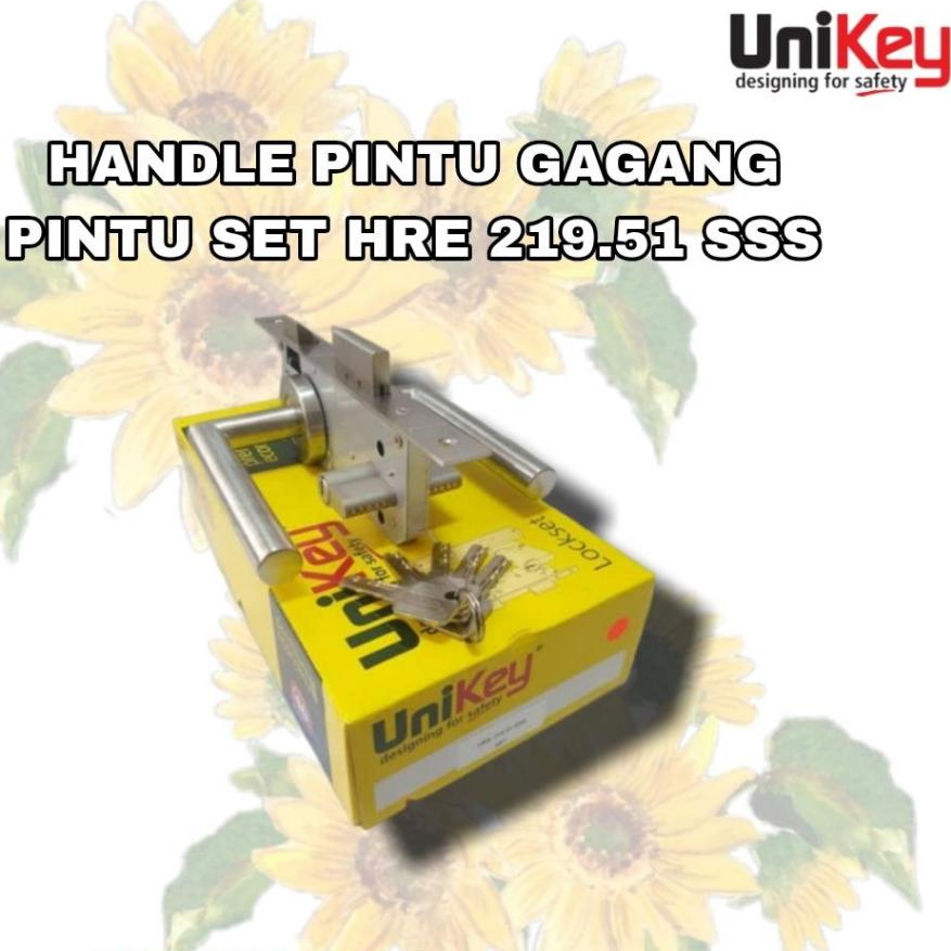 UNIKEY Handle Pintu Rumah HRE 219.51 Gagang Pintu Set HRE 219.52 Kunci Pintu Set Unikey HREO 219.57