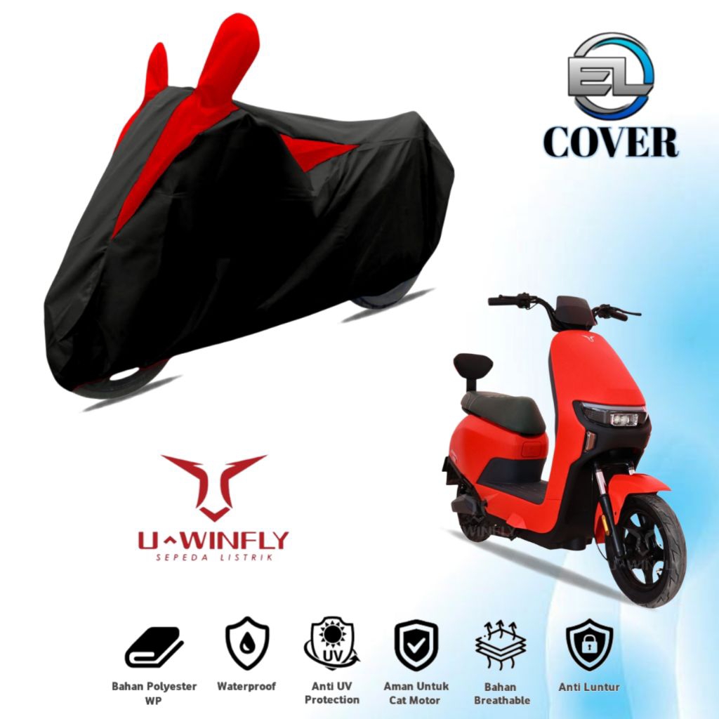 body cover sepeda motor listrik UWINFLY M70, M75 sarung pelindung waterproof anti uv