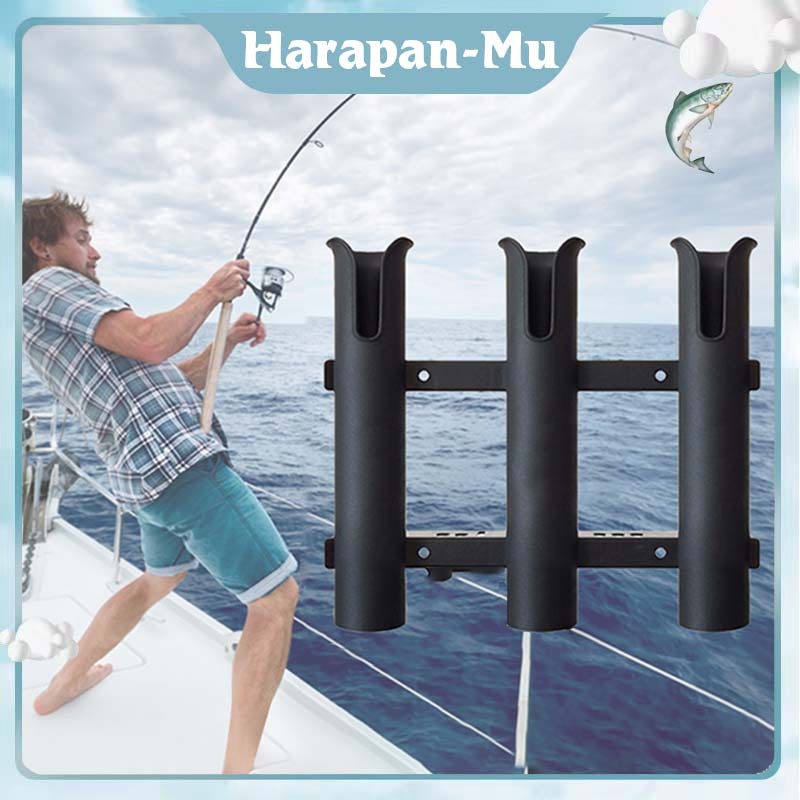 3 lubang Penyangga Joran Pancing / Dudukan Joran Di Perahu / Bracket Dudukan Joran Pancing