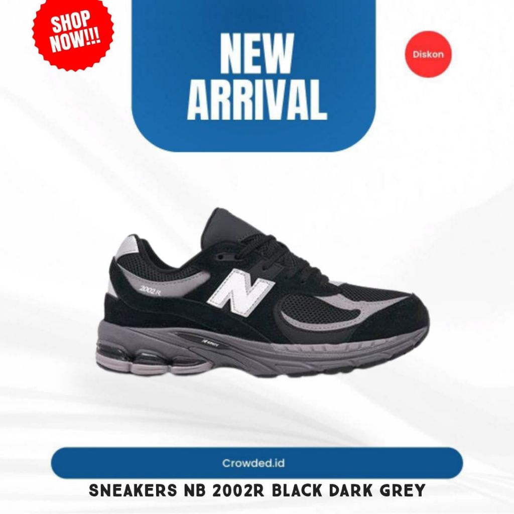 (CROWDED) Sneakers NB 2002R Black Dark Grey