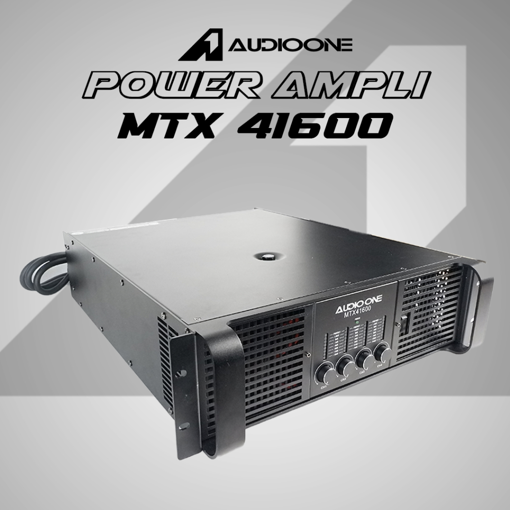 Power Ampli Amplifier AUDIO ONE MTX41600 / MTX 41600 Original I GG