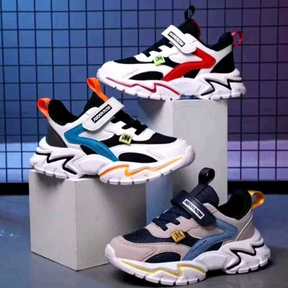 Sepatu Anak Laki Laki Premium Keren Cool Style Model Lucu Mewah Stylish Kids Slip Kekinian Karakter