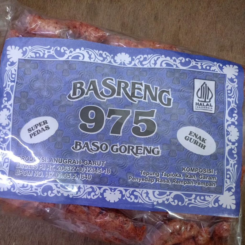 Basreng Pedas 1 Pak Isi 25 bungkus