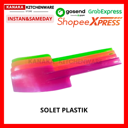 SOLET PLASTIK / Spatula Plastik Tebal Berbagai Warna Untuk Mentega / SOLET VLS 001 / SOLET VLS 002