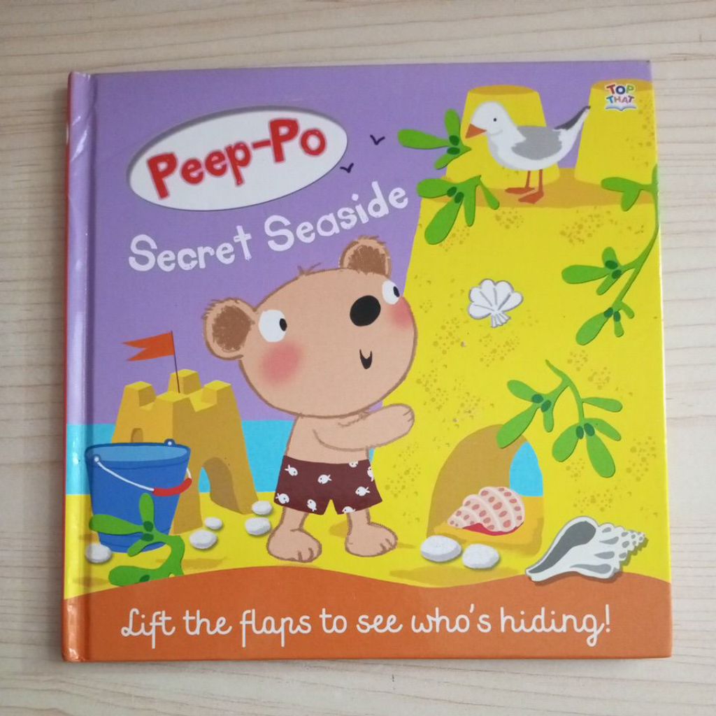 BUKU PEEP PO SECRET SEASIDE LIFT THE FLAPS TO SEW WHOS HIDING