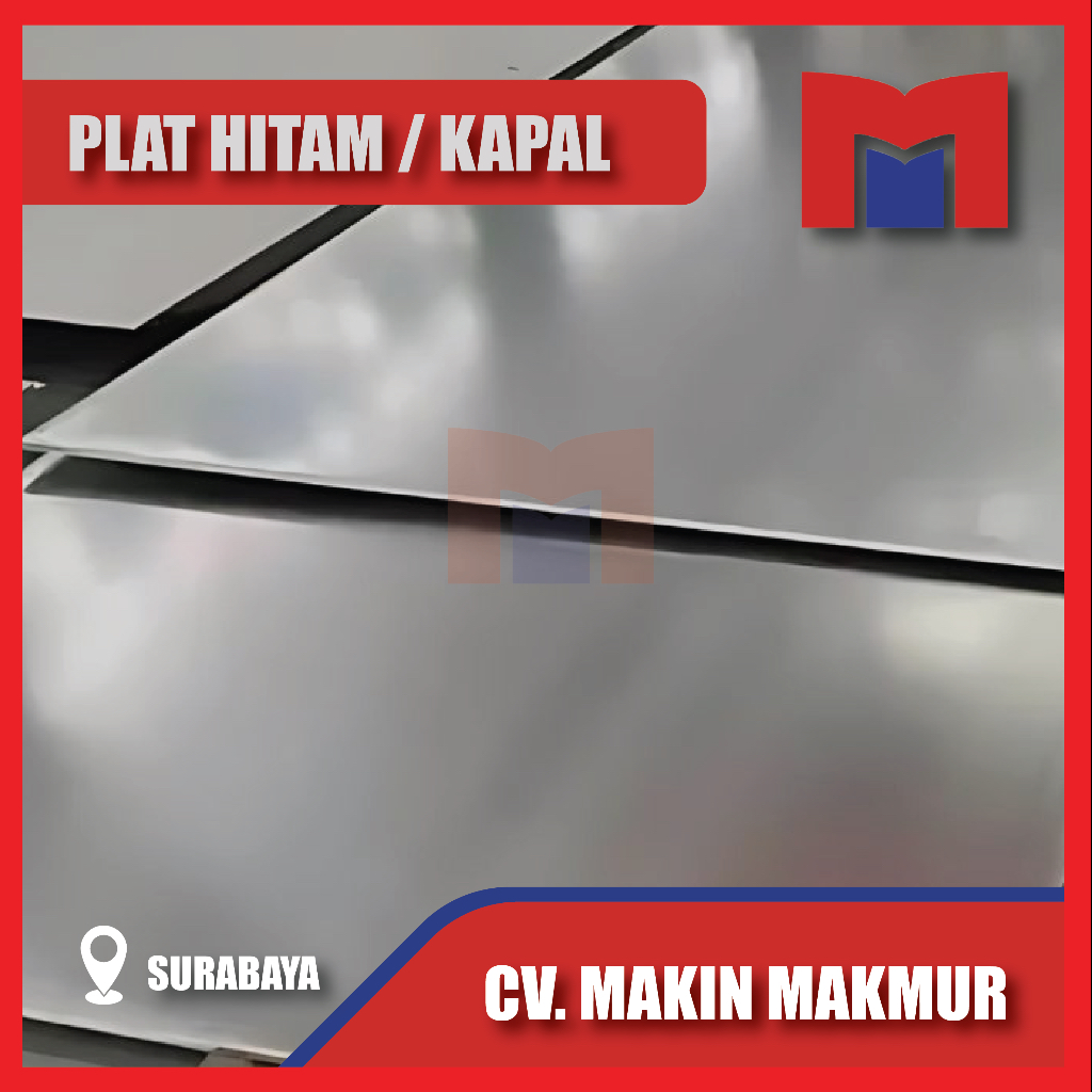 PLAT BESI / PLAT HITAM SNI 2,5mm x 4ft x 8ft (1200 x 2400)