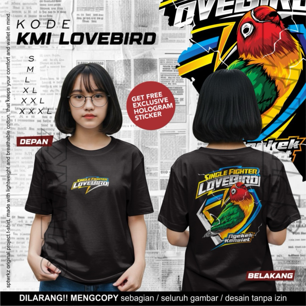 Kaos - LOVEBIRD /T-shirt- KMI LOVEBIRD