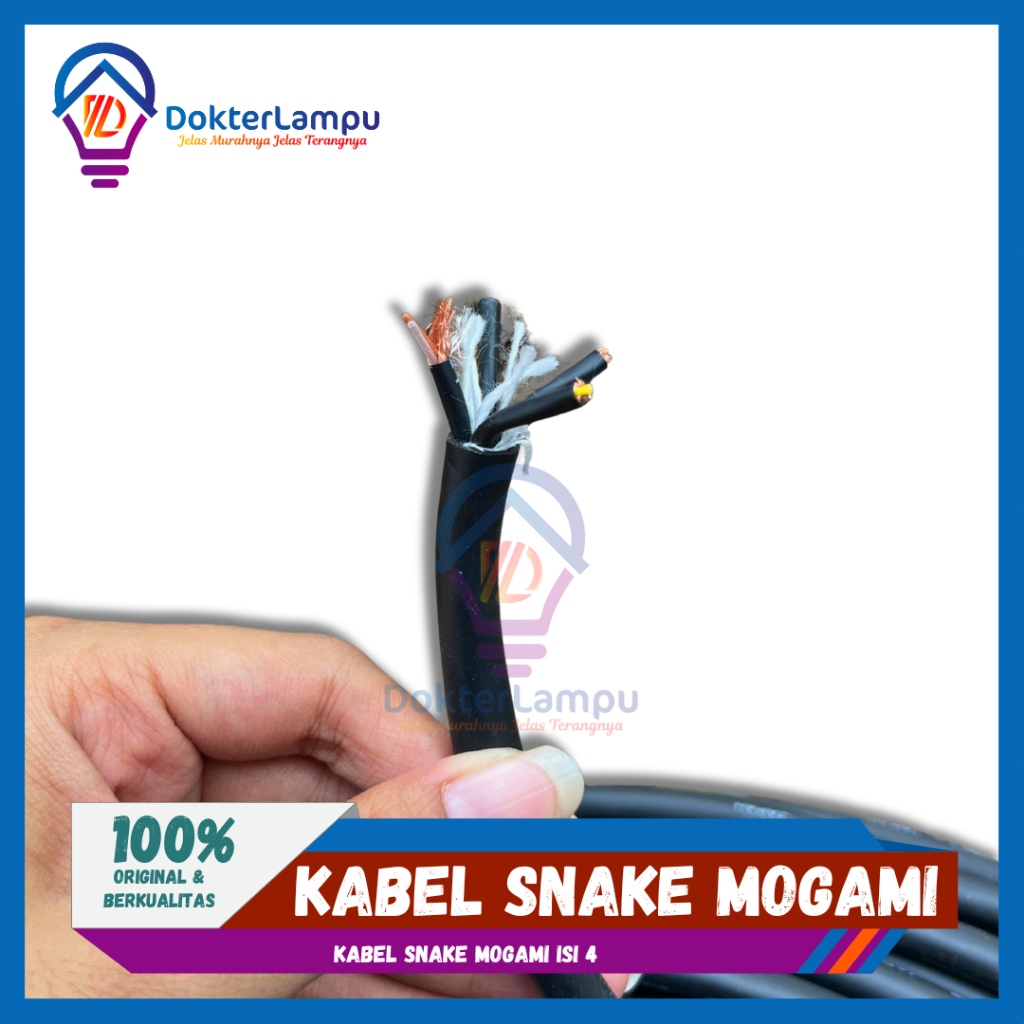 KABEL SNAKE MOGAMI KABEL SNAKE MOGAMI ISI 4 TEMBAGA ORIGINAL JAPAN