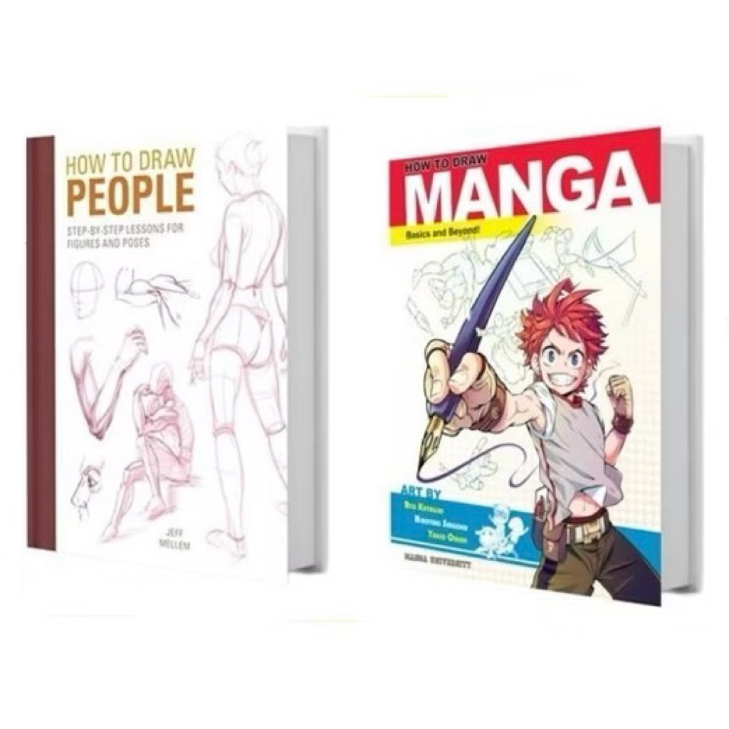 PAKET HEMAT 2 BUKU HOW TO DRAW MANGA & HOW TO DRAW PEOPLE