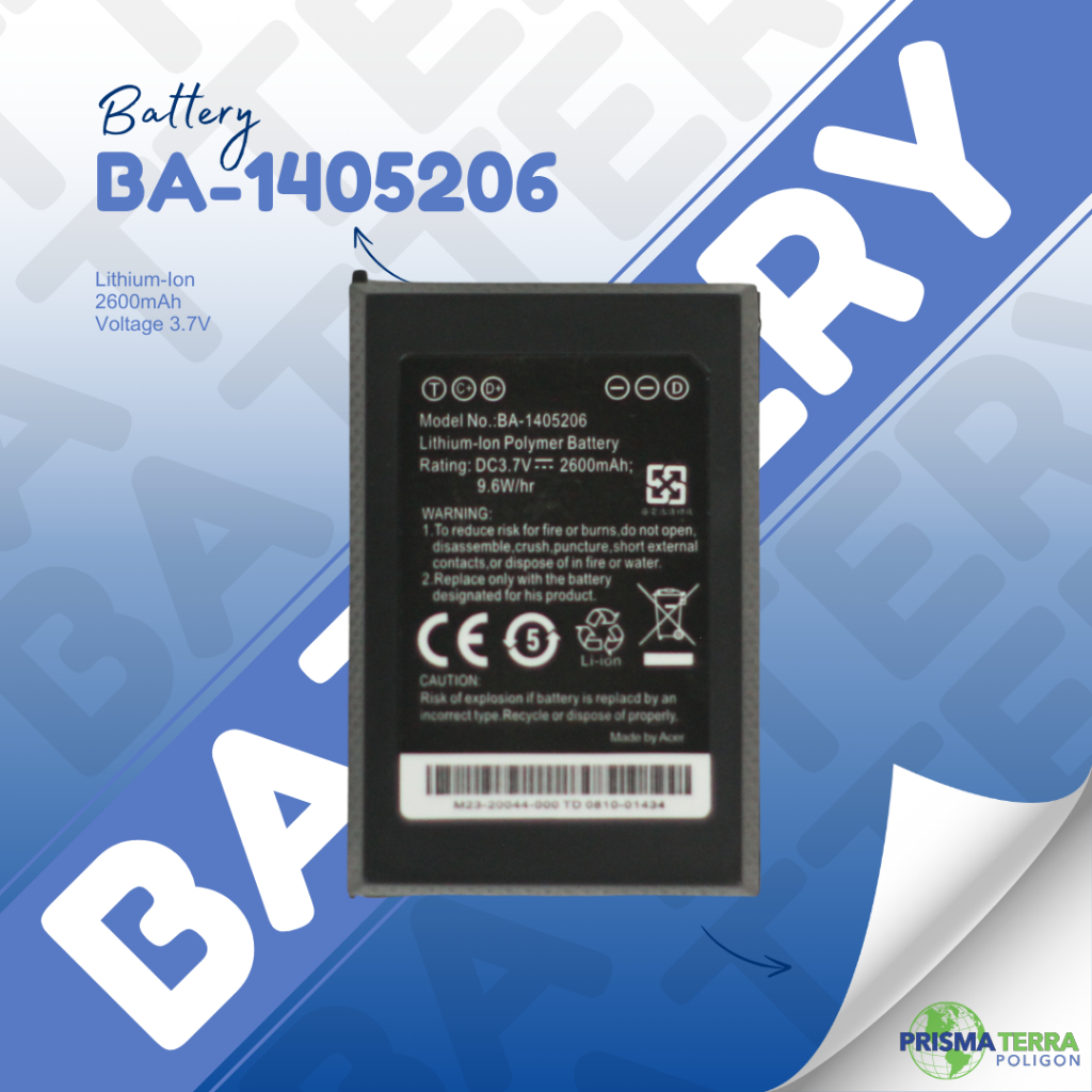 Trimble Baterai GPS BA-1405206 2600mAh Lithium-Ion Polymer untuk JUNO SA/SB/SC/SD