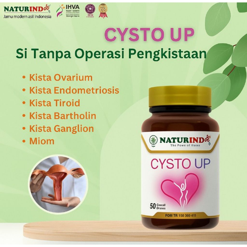 Cysto up obat kista dan Myom herbal kista ovarium kista Endometriosis tiroid bartholin ganglion