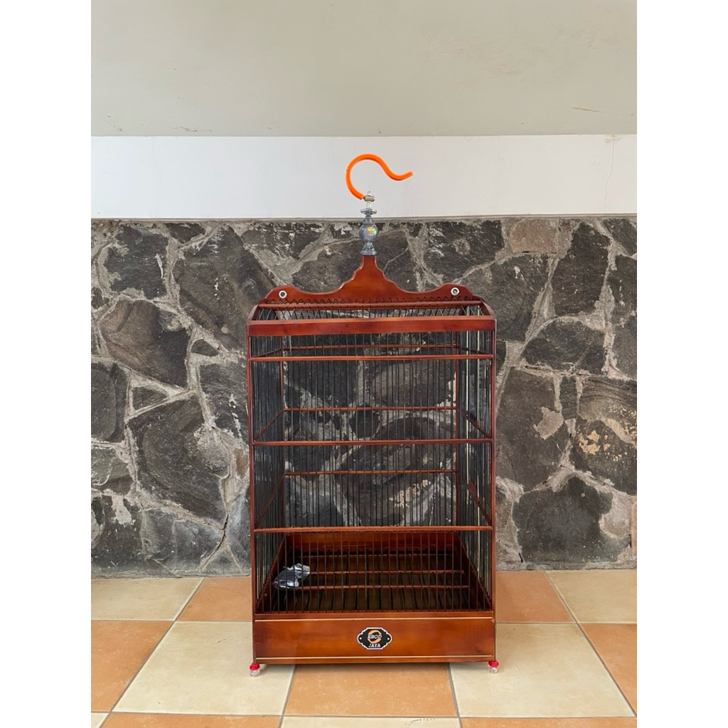 Sangkar Kandang Burung Kotak No 1, 2, 3 Ebod Jaya Coklat Original Asli