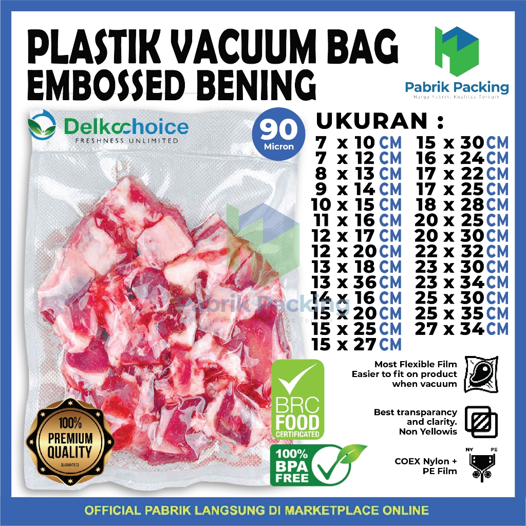 Plastik Vacuum Vacum Vakum Emboss Bening Delkochoice Vacuum Embossed Bag Sealer Delkochoice Bening S
