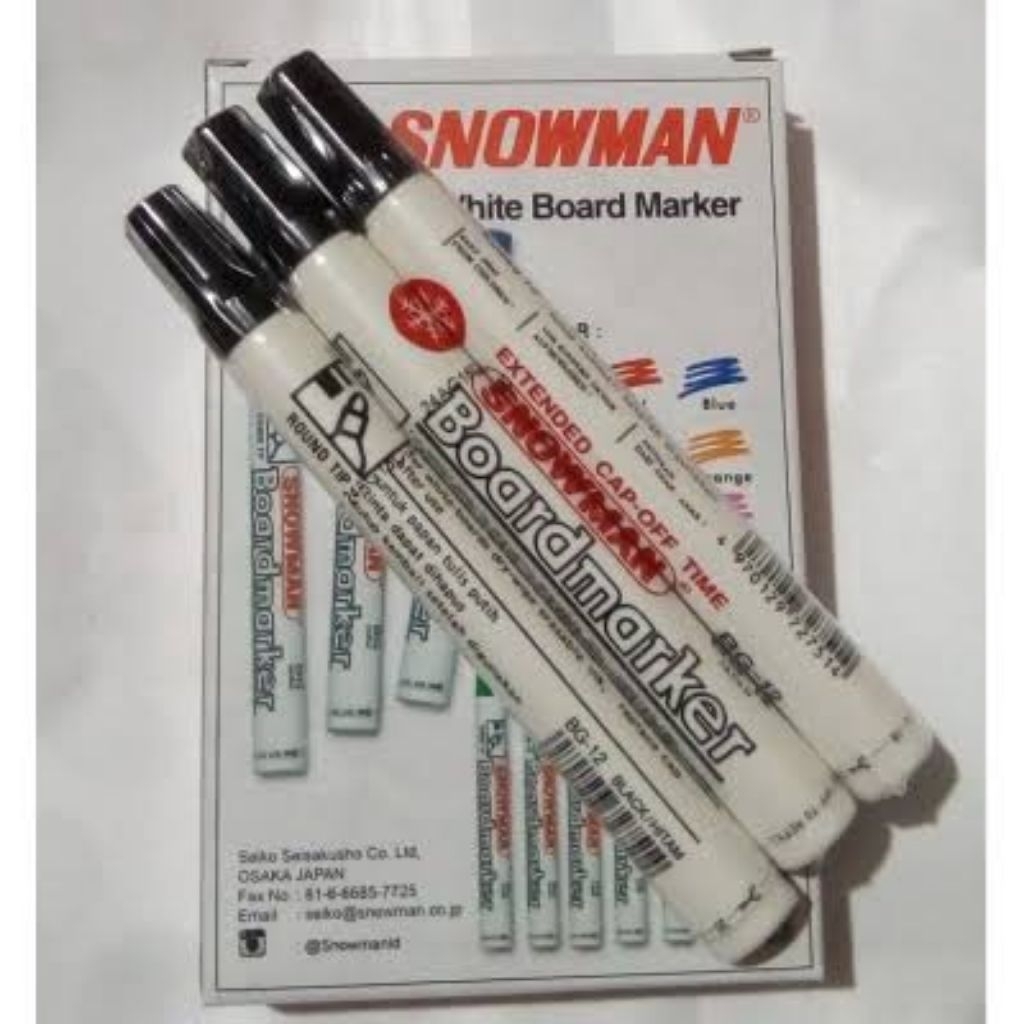 spidol white board SNOWMAN