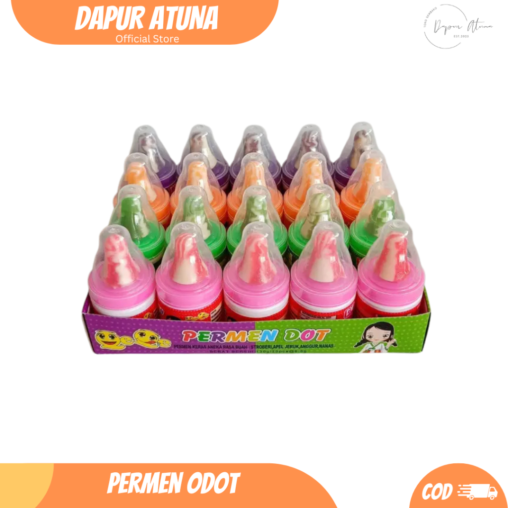 Permen Dot Pelangi Jadul 1 box isi 20