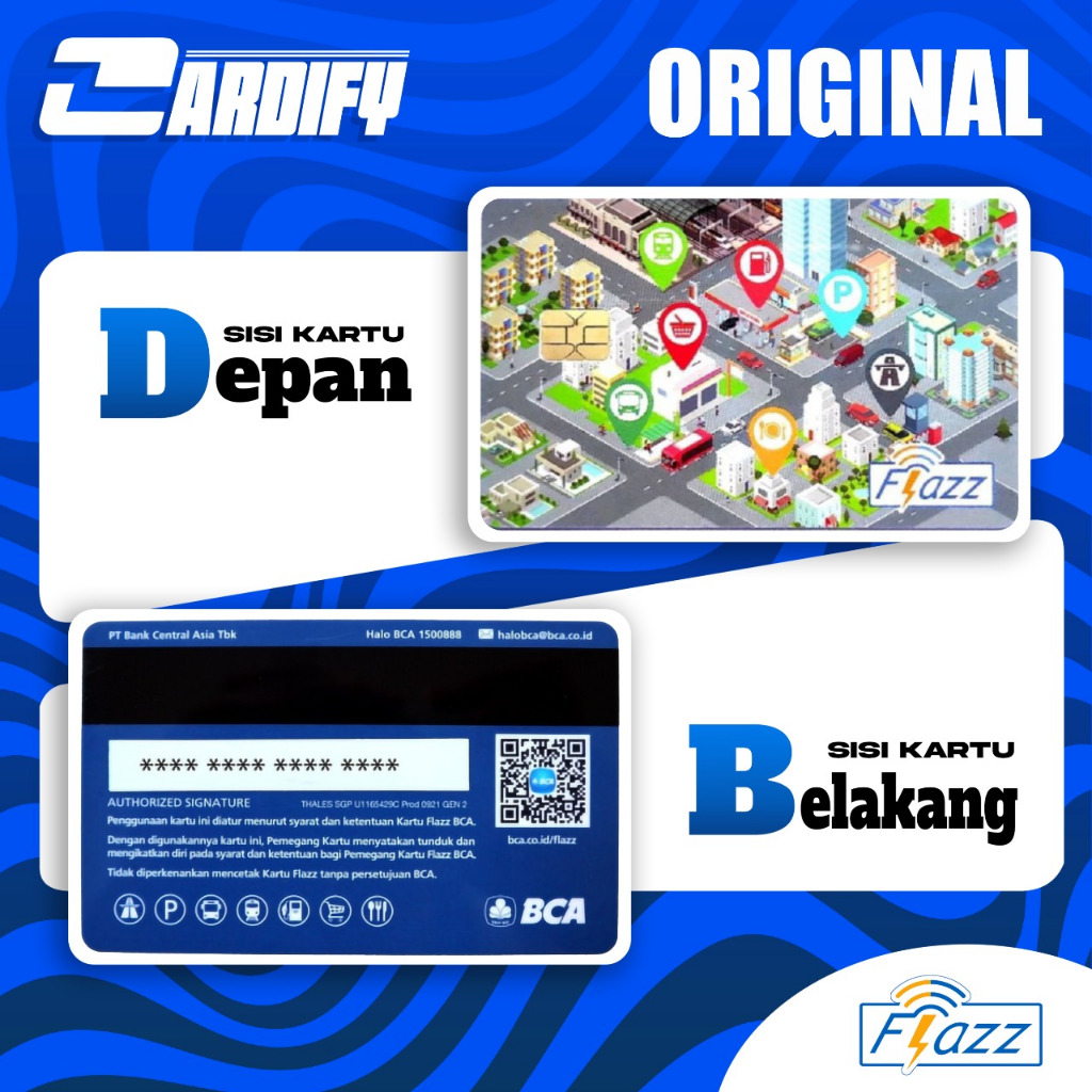 Kartu Flazz BCA Gen 2 NFC Multifungsi | Flazz BCA Gen 2 Termurah | E-Toll Flazz BCA New Edition