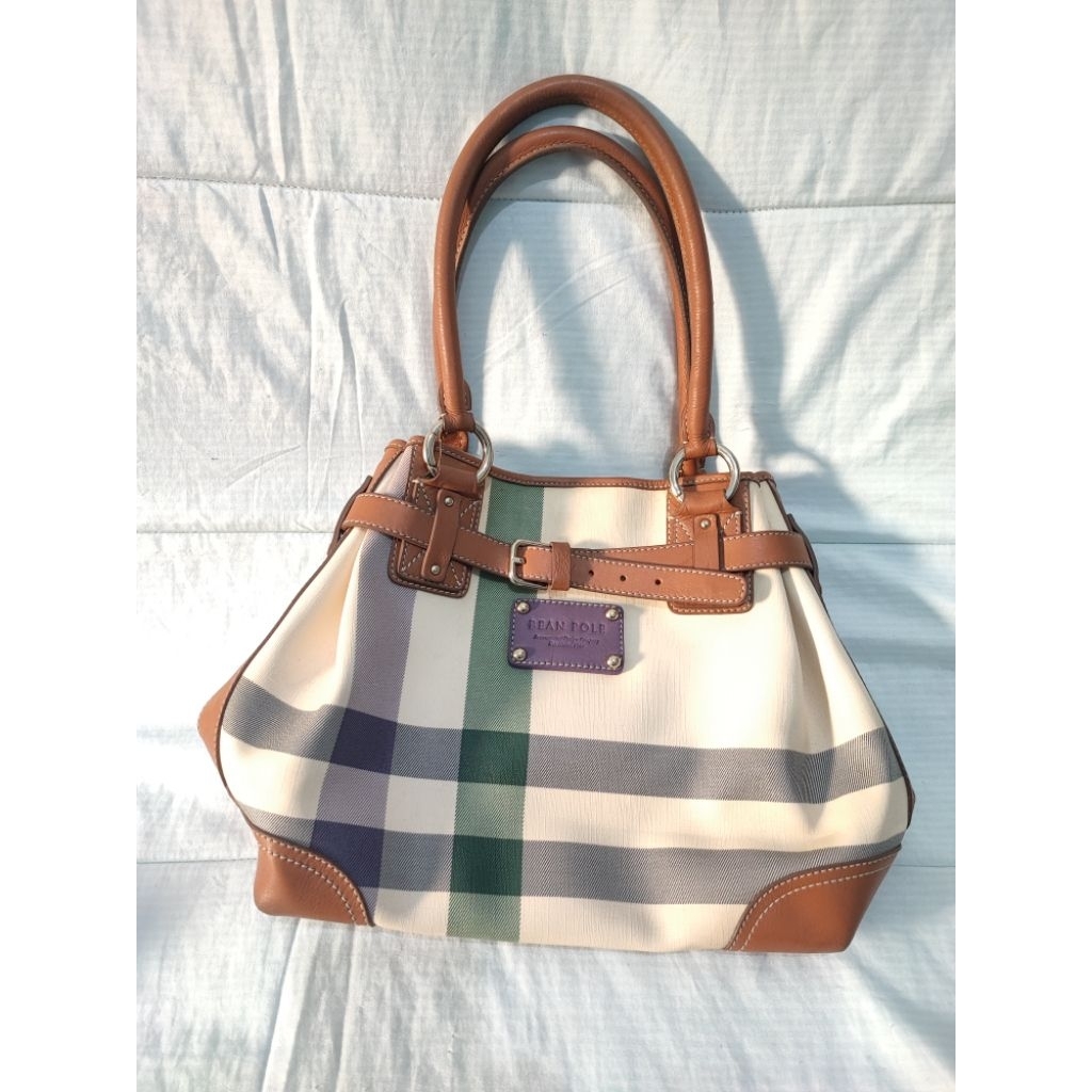 tas tote bag kulit asli brand beanpole